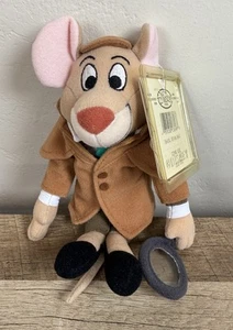 Neu mit Etikett Disney Store BASIL Mouse Great Mouse Detektiv Sitzsack Plüsch 8 Zoll Etikett - Bild 1 von 4