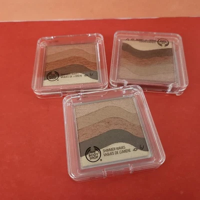 3pcs x The BODY SHOP  ORIGINAL SHIMMER WAVES 01 BRONZE , NEW - 3x - Image 1 of 4
