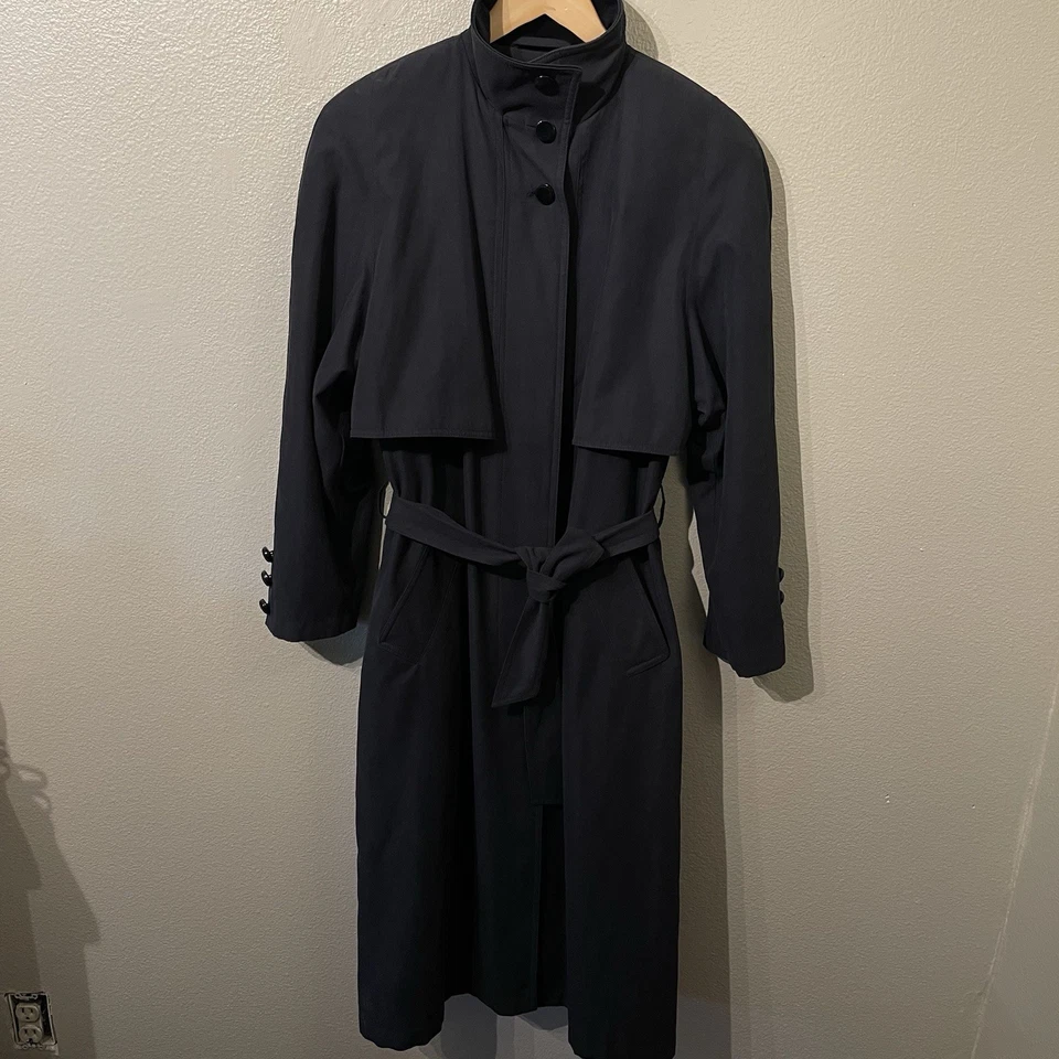 Gabardina de Colección Valerie Stevens Extraíble Forro Cálido Terciopelo Detalles Mujer’s P6 Foto 1 de 4