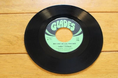 Винтажные Timmy Thomas 45 Why Can't We Live Together Funky Me Soul Glades 1972 - Изображение 1 из 2