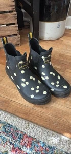 Joules WelliBob Damen-Regenstiefel Größe 8 niedrig knöchelhoch geblümt - Bild 1 von 4