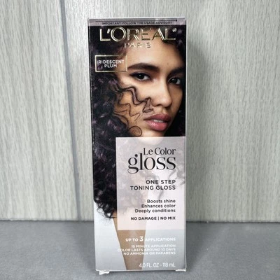 L'Oreal Paris Le Color Brillo Un Paso en Ducha Tonificación Cabello Ciruela Iridiscente Foto 1 de 4