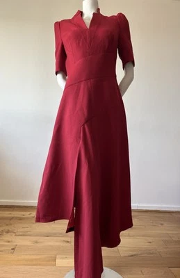 NEW KMAXI KAREN MILLEN MINI DRESS SIZE UK 10 US 6 RED POLYESTER BLEND - Image 1 of 4