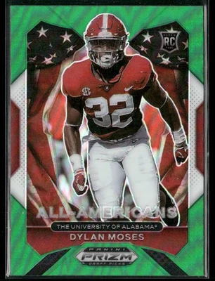 Dylan Moses 2021 Panini Prizm Draft Picks Collegiate Alabama Crimson Tide - Image 1 of 2