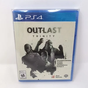 Outlast Trinity (PS4 PlayStation 4, 2017) Scarry Horror Game - 1 2 Whistleblower - Picture 1 of 6