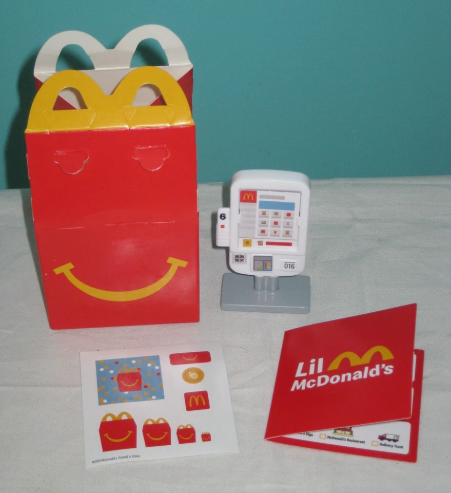 Lil Little McDonald's Happy Meal Toy Self Ordering Kiosk #17 Stickers NEW - Image 1 of 1