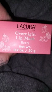 Lacura Overnight Lip Mask- Lot of 2 Berry & Vanilla ๐๐ซ .7oz Aldi Exclusive - Picture 1 of 2