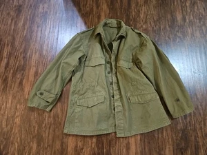 ORIGINAL WWII WW2 US Army M1943 M43 Field Jacket  Coat Sz 29 - Picture 1 of 11