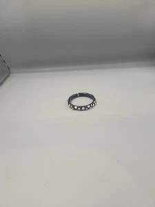 Bracciale Louis Vuitton x Yayoi Kusama braccialetto a pois infinito bianco e nero borchiato - Foto 1 di 14