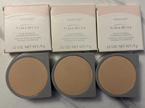 Mary Kay Timewise Dual Coverage Powder Foundation - Beige 304 #8927 LOT of 3~NOS - Picture 1 of 3