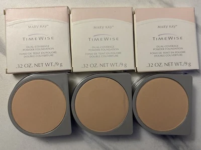 Mary Kay Timewise Dual Coverage Powder Foundation - Beige 304 #8927 LOT of 3~NOS - Image 1 of 3