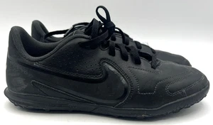 Nike Tiempo Jr Legend 9 Club Turf Soccer Shoes Black Youth 5.5Y DA1334-001 - Picture 1 of 9