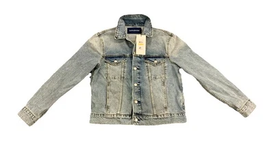 Calvin Klein Men’s Jean Jacket Light Tash Blue Size Medium 90s Y2K Style Trucker - Image 1 of 4