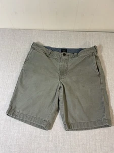 Pantalones Cortos J Crew Stanton Chino Verde Kahki 31" Calce Clásico Para Hombres Bermudas Desvanecidas Golf - Imagen 1 de 4