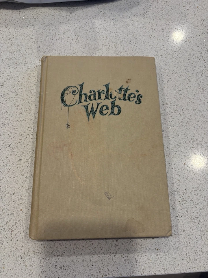 CHARLOTTE'S WEB First Edition A-M Version by E. B. White, Rare Vintage HC Foto 1 de 4