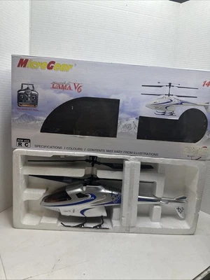 MICRO GEAR LAMA V6 Remote Control Helicopter W/ Xtra Blades See Photos & Descrip - Image 1 of 4