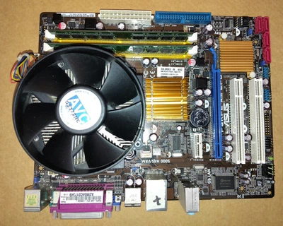KIT- ASUS -P5KPL-AM EPU  +INTEL  E5400@2.7 +2GB DDR2+MASCHERINA- TESTATA 100% - Immagine 1 di 4