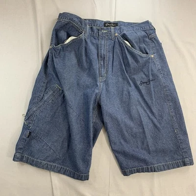 Vintage Y2K Sean John Denim Shorts Men's 34 Rap Hip Hop Streetwear Baggy Jorts - Image 1 of 4