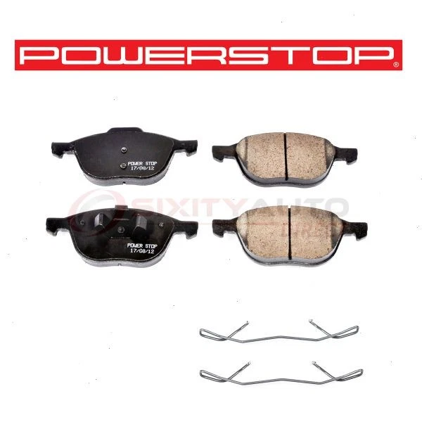 PowerStop Front Disc Brake Pad & Hardware Kit for 2009-2012 Mazda 3 Sport - pg Foto 1 de 4