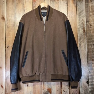 Bullock & Jones Baseball Jacket Luxury Wool Vicuna Colour Mens Size XL - Picture 1 of 22