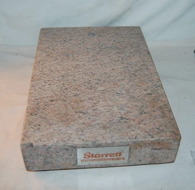 Bloque comparador de granito rosa Starrett 12"X8"X2" Foto 1 de 4