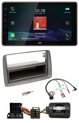 JVC DAB Lenkrad Bluetooth USB Autoradio für Alfa GT 147 Ablage silber - Bild 1 von 4