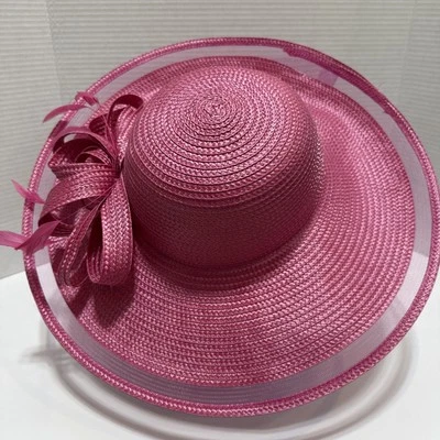 Chapéu derby casamento igreja Páscoa primavera verão Bellissima US$ 118 BH312409 fúcsia - Imagem 1 de 4