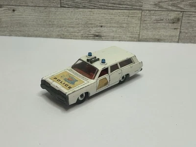 Vintage Matchbox White ‘1969 Mercury Police Car / King Size • By Lesney - Image 1 of 4