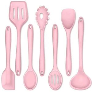Silikon Kochutensilien 7er Set, Hitzebeständiges Küchenutensilien Set für Antist... - Bild 1 von 7