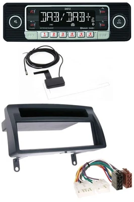 Dietz DAB Bluetooth USB MP3 Autoradio für Toyota Corolla E12 2003-2008 dunkelgra - Bild 1 von 4