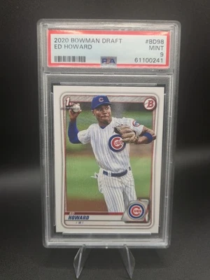 2020 Bowman Draft Ed Howard #BD-98 - Image 1 of 2