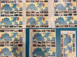 2. Weltkrieg 1941 1942 1943 1944 1945 Briefmarkenblätter 50 Jahre - Bild 1 von 7