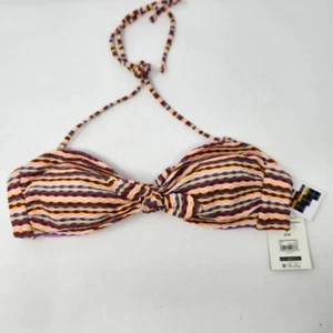 Gestreiftes Bandeau Bikini Oberteil Gr. S No Boundaries Polyester & Elasthan Mehrfarbig - Bild 1 von 9