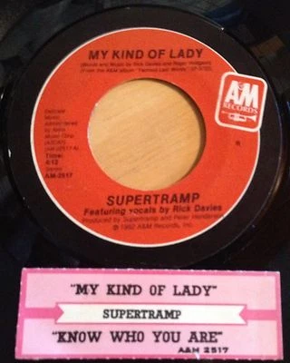 Supertramp 45 My Kind Of Lady / Know Who You Are  w/ts - Image 1 of 2
