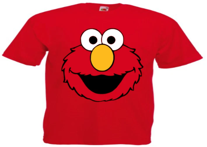 ELMO t-shirt fruit of the loom kids multi-listing 2-13 RED children's top