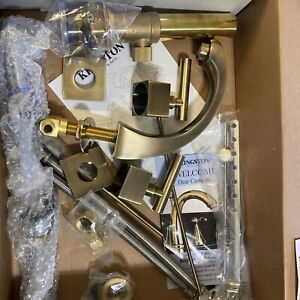 Kingston Brass KS4983CQL Claremont 8"  Bath Faucet, Antique Brass Scratch