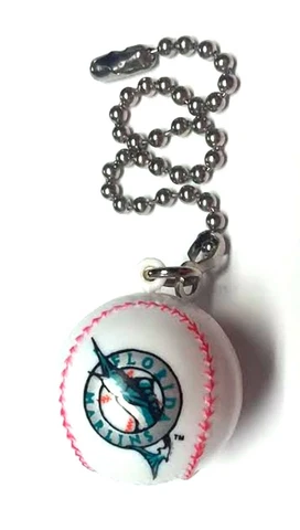MIAMI MARLINS LIGHT PULL MLB MINI 1" BALL HARD PLASTIC QUICK CONNECTOR CHAIN Cover