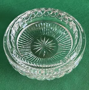 Cenicero PESADO de colección de vidrio de corte transparente MCM Starburst Center - Imagen 1 de 5