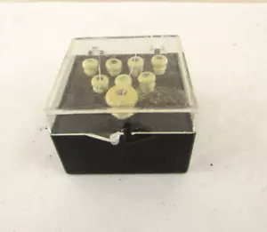 Martin Bridge Pins Black Plastic 6 pins plus end pin - Picture 1 of 5