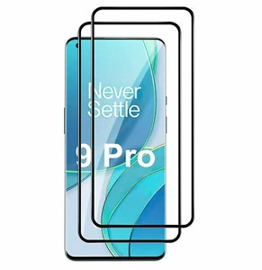 2 Pack For OnePlus 9 Pro Full Coverage Tempered Glass Film Screen Protector x2 - Picture 1 of 3