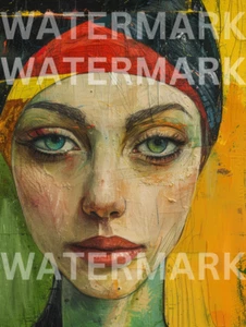 Digital Photo Image Painting Woman Picasso Style Picture Art Wallpaper Desktop - Picture 1 of 1