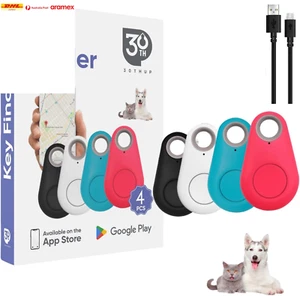 Smart Luggage Tracker Tag Key Finder Dog GPS Tracker, No Monthly Fee Bluetooth I - Picture 1 of 8