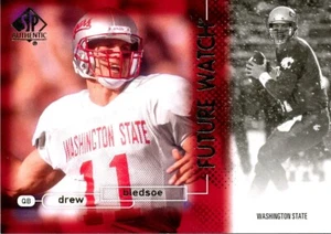 RELOJ FUTURO Drew Bledsoe VAQUEROS BILLETES PATRIOTAS Estado de Washington WSU-COUGARS - Imagen 1 de 1