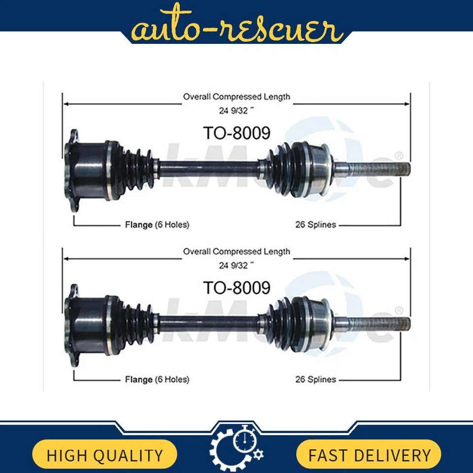 Eje TrakMotive CV 2x se adapta a Toyota T100 de 1993 a 1998 Foto 1 de 2