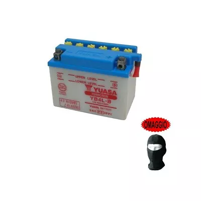 PER CAGIVA W8 (9PE) W8 (9PE) 125 1993-1998 BATTERIA YUASA GIA' PRONTA YB4L-B CO - Image 1 of 3
