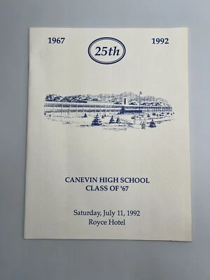 Canevin High School Twenty-Five 25 Year Reunion Class of 1967 Reunion Book Foto 1 de 4