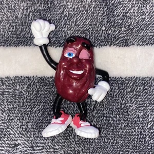 VINTAGE CALIFORNIA RAISINS FIGURINE WINKING RED SNEAKERS 3" pvc very clean PVC   - Picture 1 of 4