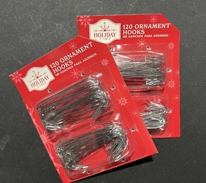 240 - Silver Jumbo Christmas Tree Ornament Hooks • NEW - Picture 1 of 5