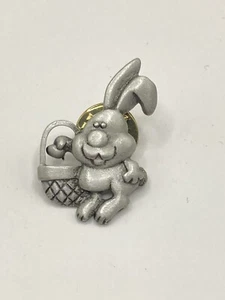JJ Jonette Zinn Stecknadel Vintage Brosche Osterhase Hase signiert - Bild 1 von 3