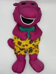 Vintage Barney Playskool Water Pals Bath Tub Swimming Plush 12 " - Picture 1 of 7